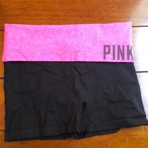 PINK yoga shorts